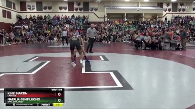 125 lbs Round 3 - Natalia Gentiluomo, Iowa City, West vs Kinzi Martin, Cascade