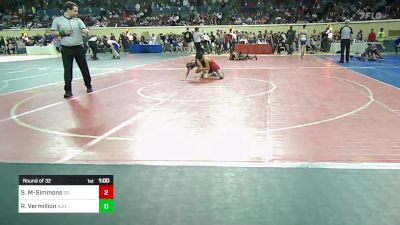 94 lbs Round Of 32 - Savion Markham-Simmons, Duncan Demons vs Randon Vermillion, Altus JH