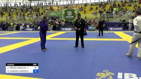 JOSEILDO BRAGA ARAUJO vs ANTÔNIO CARLOS JÚNIOR SANTOS 2024 Brasileiro Jiu-Jitsu IBJJF