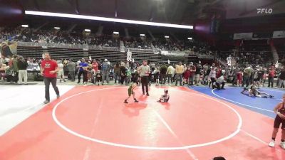 43 lbs Consi Of 8 #2 - Cal Downing, Wyoming Underground vs Levi Ortzow, West Las Vegas Jr Wrestling