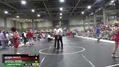 105 lbs Quarterfinal - Jack Hutchinson, Manhattan vs Layton Stevens, Kansas Young Guns