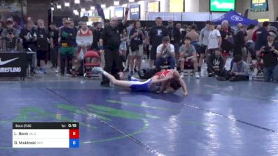 62 kg Rnd Of 64 - Logan Beck, Valdez Youth Wrestling Club, Inc. vs Brody Makloski, GRIT Athletics Wrestling Club