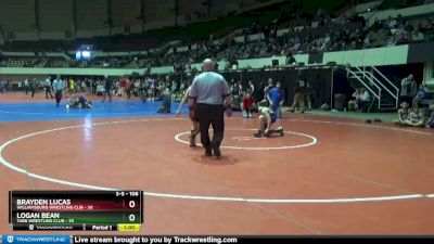 106 lbs Round 1 - Logan Bean, Tabb Wrestling Club vs Brayden Lucas, Williamsburg Wrestling Clib