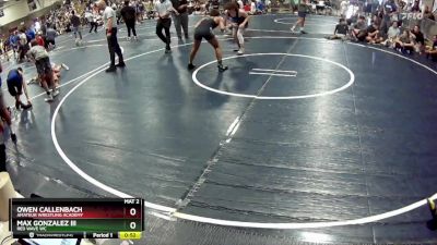 143 lbs Cons. Round 3 - Max Gonzalez Iii, RED WAVE WC vs Owen Callenbach, Amateur Wrestling Academy