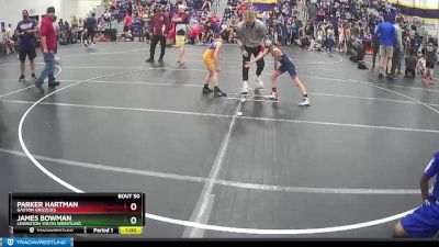 55 lbs Cons. Semi - Parker Hartman, Gaston Grizzlies vs James Bowman, Lexington Youth Wrestling