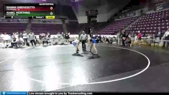 W-138 lbs Quarters & 1st Wb (16 Team) - Gianna DiBenedetto, California vs Isabel Worthing, Michigan