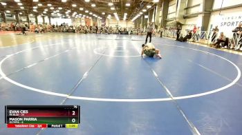 76 lbs Rd# 2 10:30am Friday - Evan Cies, PA Blue vs Mason Parria, Olympia