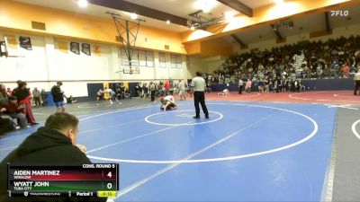 144 lbs Cons. Round 5 - Wyatt John, Tuba City vs Aiden Martinez, Winslow