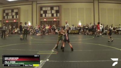 53 lbs Round 3 - Milo Ksebe, McDonald Wrestling Academy vs Ash Henecker, Red Nose Wrestling