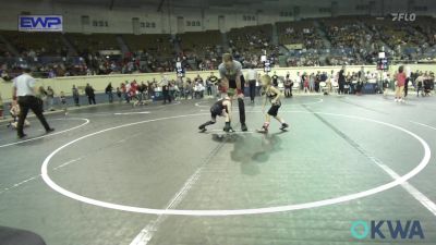 40 lbs Consi Of 8 #2 - Ryder Hall, Tecumseh Youth Wrestling vs Hudson Teel, Sperry Wrestling Club