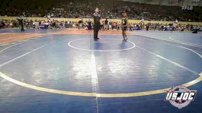 80 lbs Quarterfinal - Bishop Louie, Pin-King All Stars vs Carsyn Watts, Marlow Outlaws