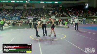 D 2 160 lbs 5th Place Match - Kaleb Sanders, Lakeshore vs Cameron Gandolfi, Archbishop Rummel