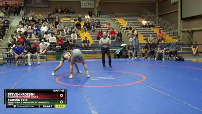 141 lbs Semifinal - Steven Kroesen, Vanguard University (Calif.) vs Carson Coy, Embry-Riddle Aeronautical University (Ariz.)