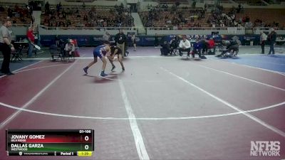 D1-106 lbs Champ. Round 1 - Jovany Gomez, Gila Ridge vs Dallas Garza, Westwood