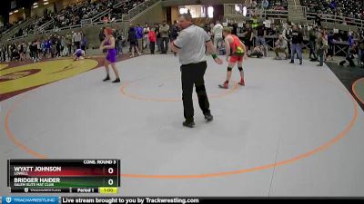 130 lbs Cons. Round 3 - Wyatt Johnson, Lowell vs Bridger Haider, Salem Elite Mat Club