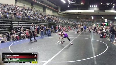 95 lbs Round 1 (6 Team) - Aubree Cowan, North Dakota 1 vs Chloe Hubbard, Minnesota Storm Red