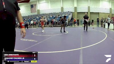 120 lbs Cons. Round 2 - Ben Arbotante, IL vs Desmond Childers Jr, OH