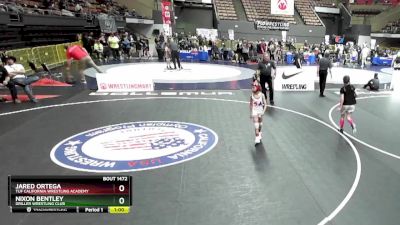 58 lbs Semifinal - Nixon Bentley, Driller Wrestling Club vs Jared Ortega, TUF California Wrestling Academy