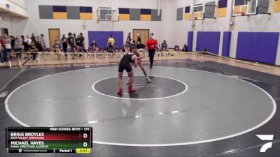 175 lbs Cons. Round 5 - Michael Hayes, Manu Wrestling Academy vs Brigg Broyles, East Valley Wrestling