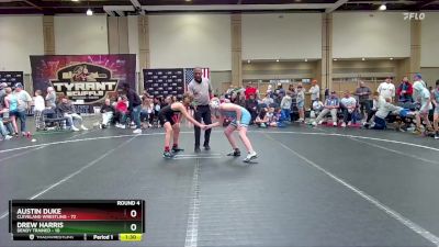 130 lbs Round 4 (8 Team) - Austin Duke, Cleveland Wrestling vs Drew Harris, Dendy Trained