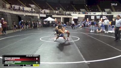 215 Elite Varsity Cons. Round 4 - Jackson Lowery, Coahulla Creek vs Ethan Simmons, Brother Martin