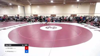 82 kg Rnd Of 32 - Jared Stricker, Wisconsin vs Arian Khosravy, California