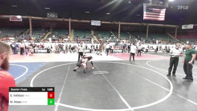 88 lbs Quarterfinal - Sean Vallejos, Valencia vs Max Maes, Taos Jr WC