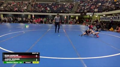 50 lbs Champ. Round 1 - Aaron Warner, Amery Warrior`s vs Ryan Hainline, Sebolt Wrestling Academy