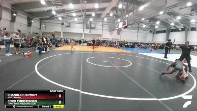 75 lbs Cons. Round 4 - Cord Christensen, Texas Elite Wrestling Club vs Chandler Demouy, Jflo Trained