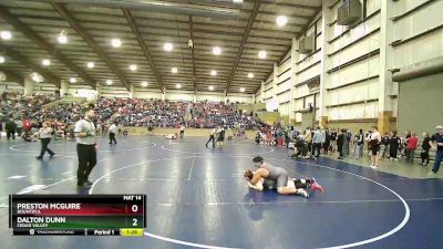 285 lbs Champ. Round 2 - Dalton Dunn, Cedar Valley vs Preston McGuire, Bountiful