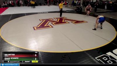 170 lbs Cons. Round 3 - Ian Wittek, Anoka vs Isaiah Schmitz, Wayzata