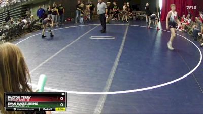 85 lbs Round 2 (6 Team) - Paxton Terry, Nebraska Black vs Evan Hasselbring, Kansas Rattlers