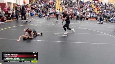 52 lbs Quarterfinal - Banks Meyers, Ninety Six Wrestling vs Chapman Henke, Palmetto State Wrestling Acade