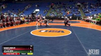 132 lbs Finals (8 Team) - Wyatt Medlin, Washington vs Gylon Sims, Joliet (Catholic Academy)