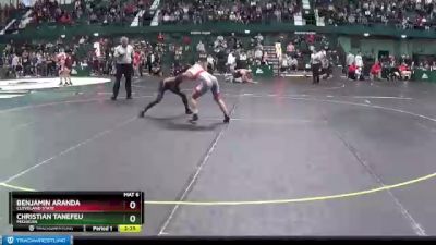 125 lbs Cons. Round 3 - Christian Tanefeu, Michigan vs Benjamin Aranda, Cleveland State