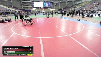 113 lbs Cons. Round 2 - James Penick, Missouri vs Edgar Mosquera, Beat The Streets Chicago-Midway