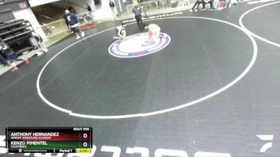 120 lbs Champ. Round 1 - Anthony Hernandez, Wright Wrestling Academy vs Kenzo Pimentel, California