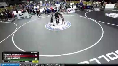 70 lbs Cons. Round 4 - Elijah Martinez, California vs Roman Hernandez, Legacy Wrestling Center