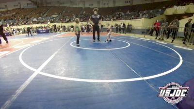 43 lbs Consi Of 8 #1 - Kolter Gay, Blackwell Wrestling Club vs Bodee Coffman, Piedmont