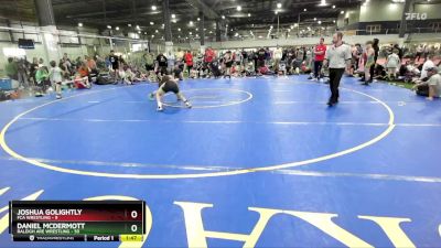 100 lbs Finals (2 Team) - Daniel McDermott, RALEIGH ARE WRESTLING vs Joshua Golightly, FCA WRESTLING