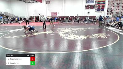 132 lbs Quarterfinal - Nicholas Spaziano, Morgan vs Declan Kessler, Haddam-Killingworth