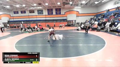 133 lbs Cons. Round 1 - Rubyn Semedo, Ferrum College vs Sean Conway, University Of Chicago