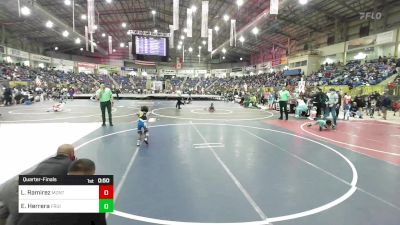 40 lbs Quarterfinal - Levi Ramirez, Monte Vista Takedown Club vs Eli Herrera, Fruita Monument Wildcats