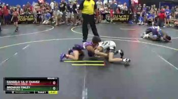 60 lbs Round 3 (6 Team) - DAngelo `lil D` Chavez, Untouchables Purple vs Brennan Finley, Missouri Gold