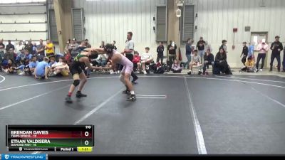 110 lbs Round 4 (8 Team) - Ethan Valdisera, Diamond Fish vs Brendan Davies, Terps Xpress