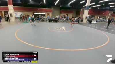 113 lbs Semifinal - Kody Tanimoto, Spartan Mat Club vs David Maxson, Heart And Pride Wrestling Club