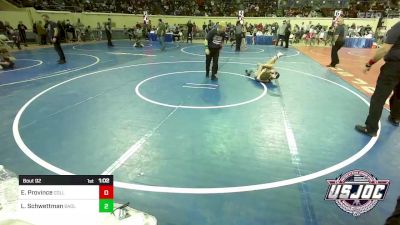 83 lbs Semifinal - Eastin Province, Collinsville Cardinal Youth Wrestling vs Lincoln Schwettman, Badlands Elite