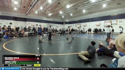 157 lbs Round 3 (4 Team) - Diego Caso, Walla Walla vs Ricardo Solis, Eisenhower