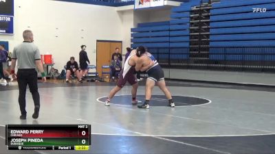 285 lbs 3rd Place Match - Joseph Pineda, Dubuque vs Edward Perry, Chicago