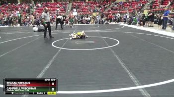 46 lbs Champ. Round 2 - Campbell Wiechman, Carroll Wrestling Club vs Teagan Stearns, Ridge Wrestling Club